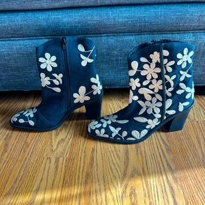 Free People floral booties